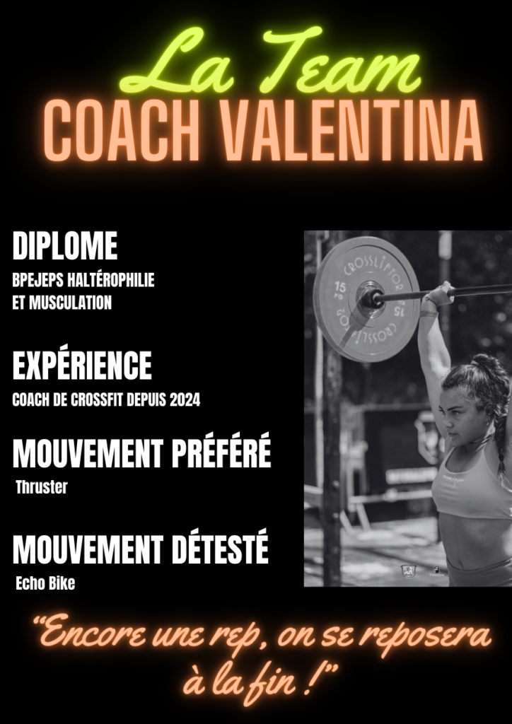 Coach crossfit Valentina