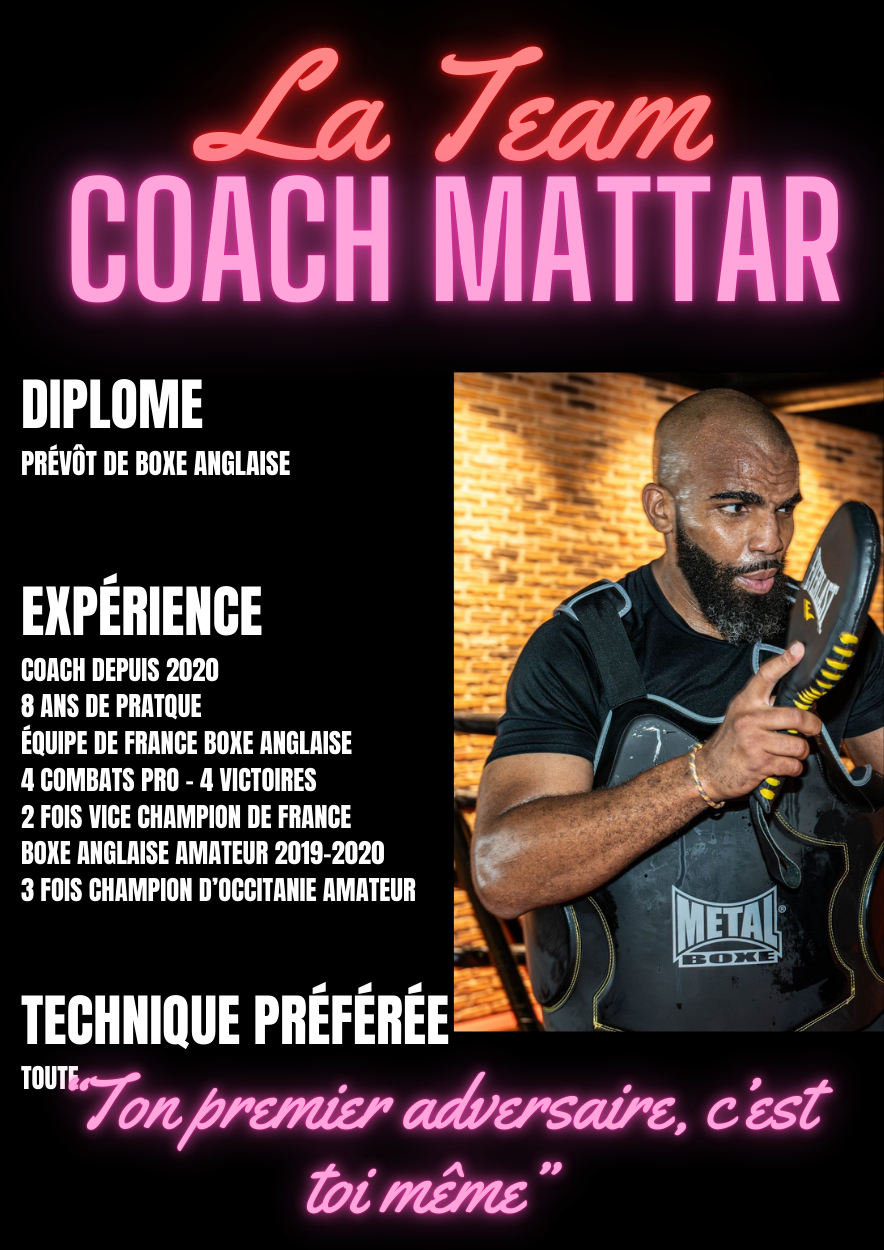 Coach Boxe Anglaise Mattar