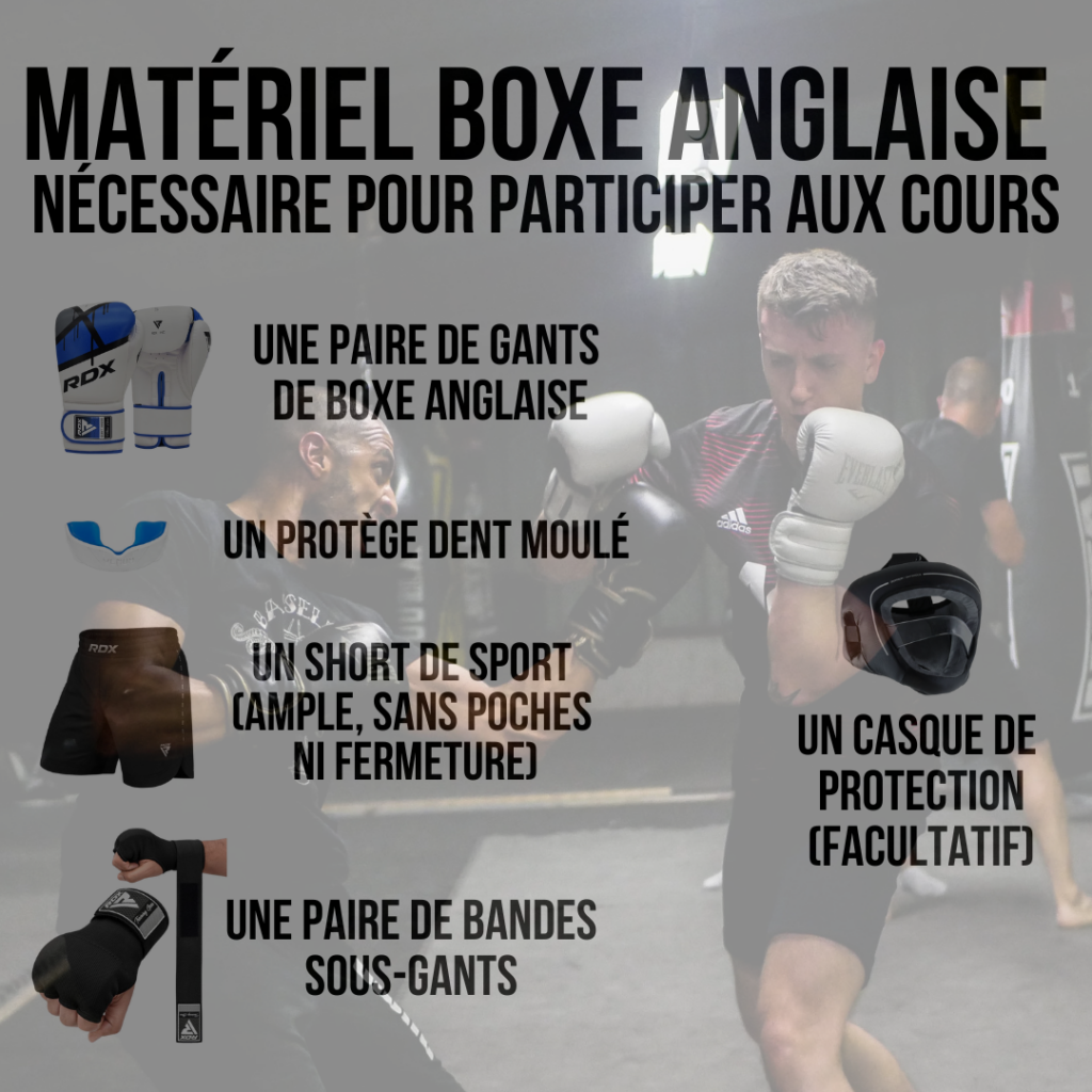 materiel boxe anglaise