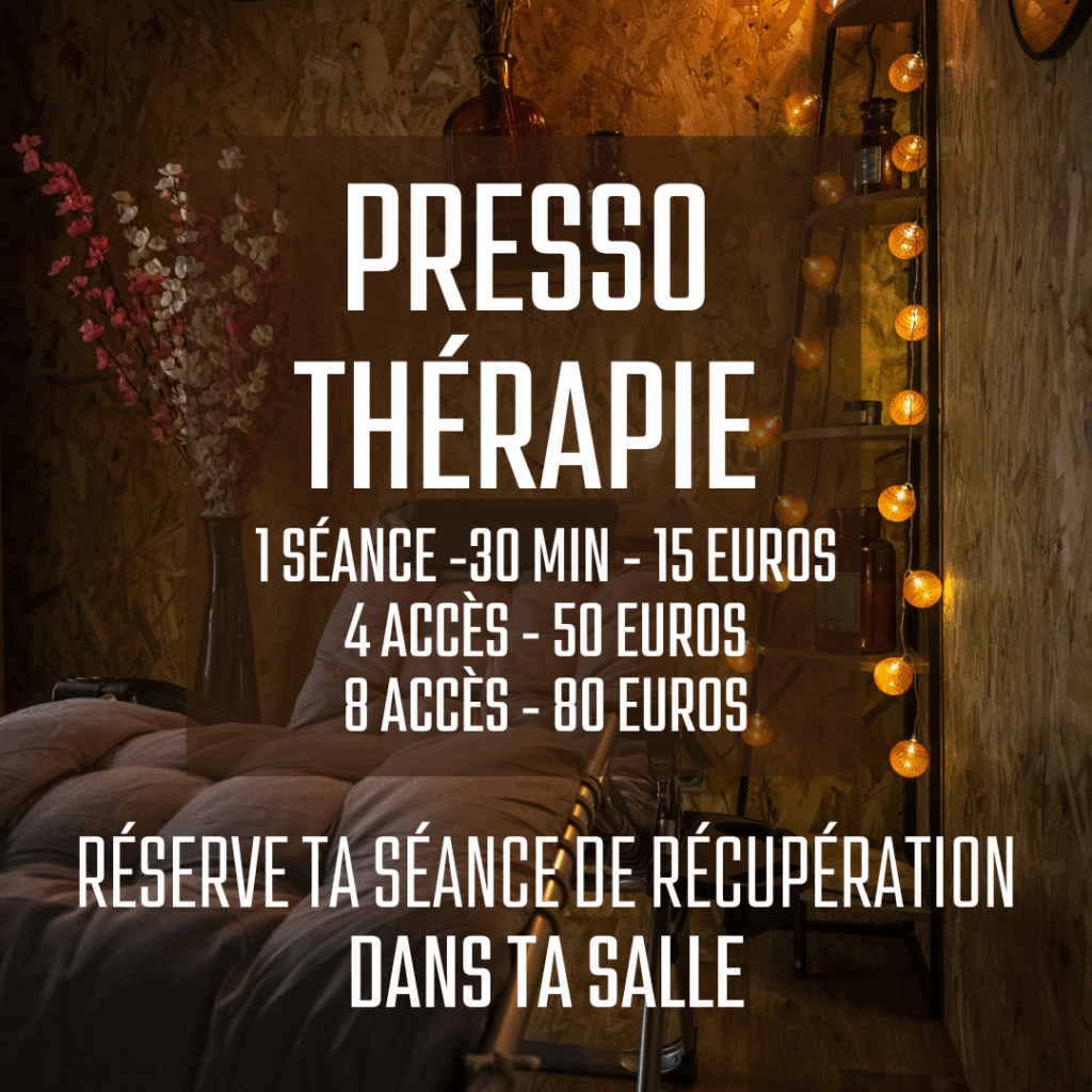 Espace récupération Pressothérapie