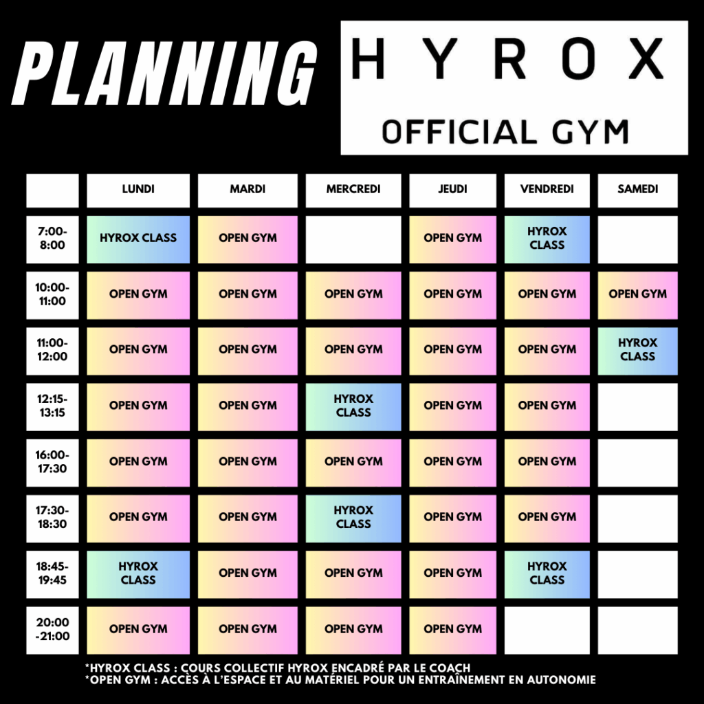 planning hyrox montpellier