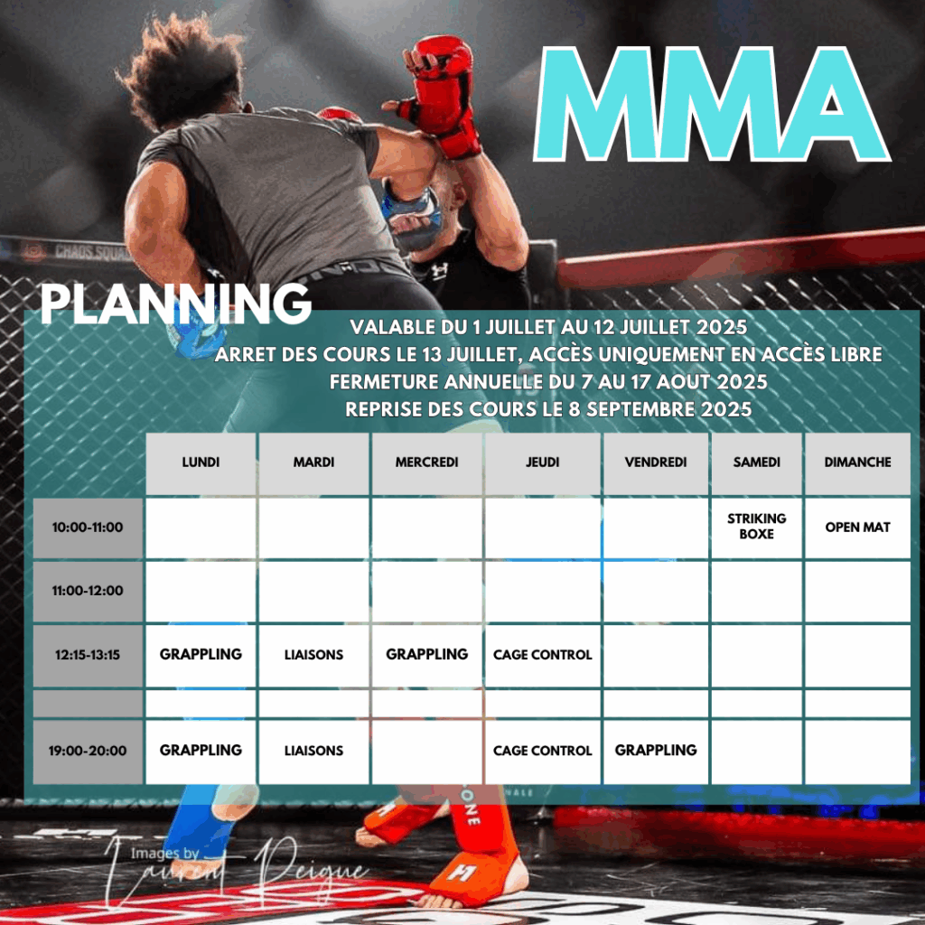 planning été MMA