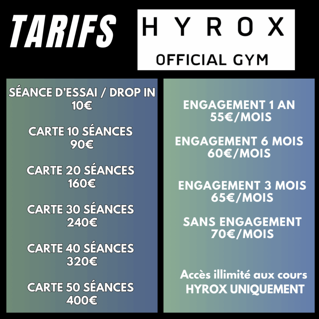 tarifs hyrox montpellier