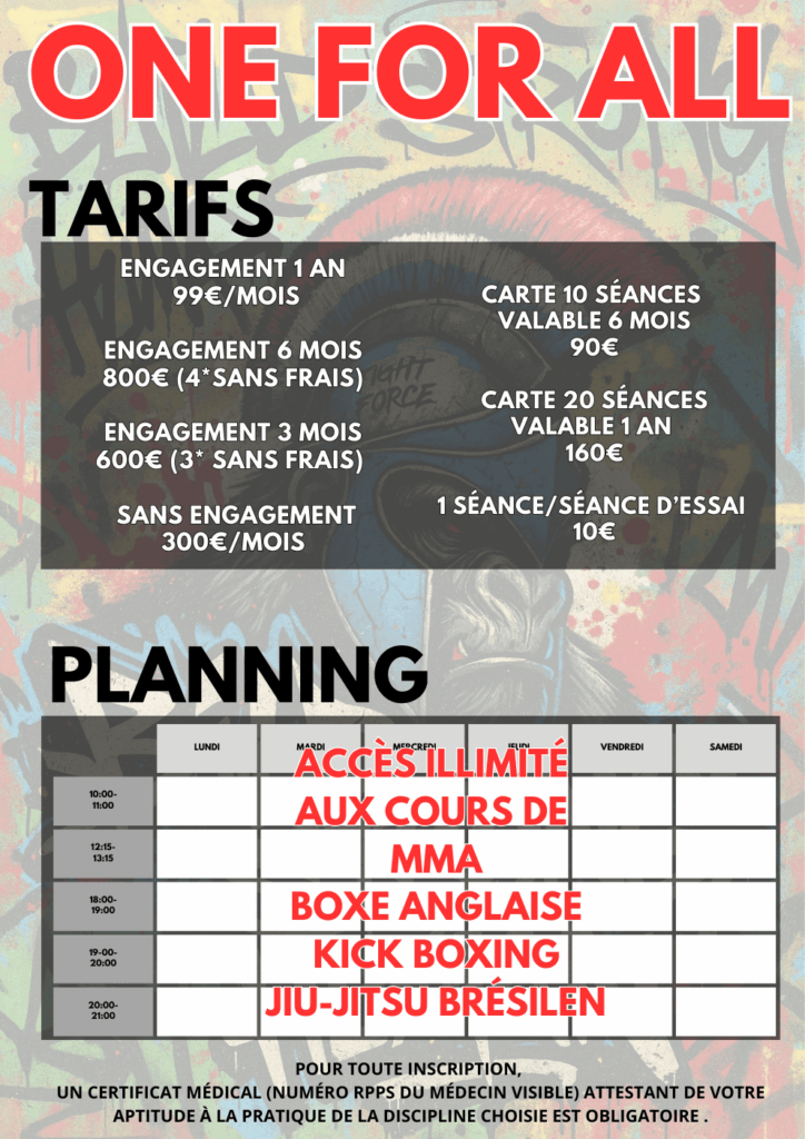 tarifs sports de combat montpellier