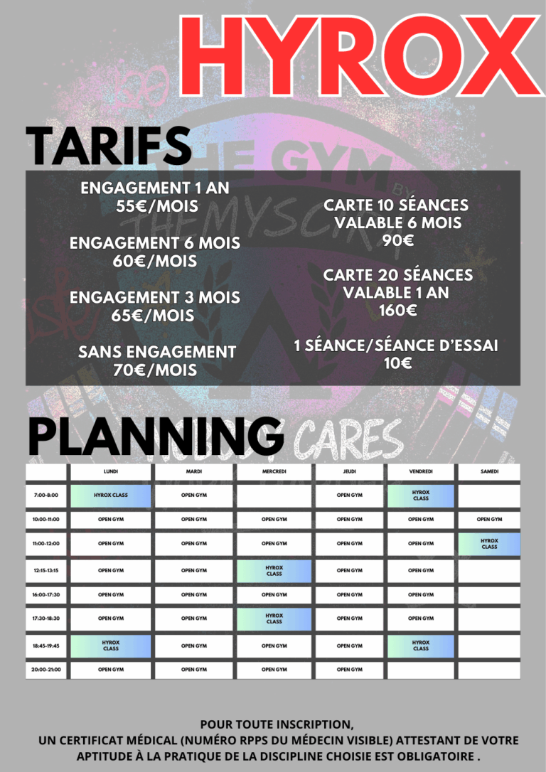 tarifs hyrox montpellier